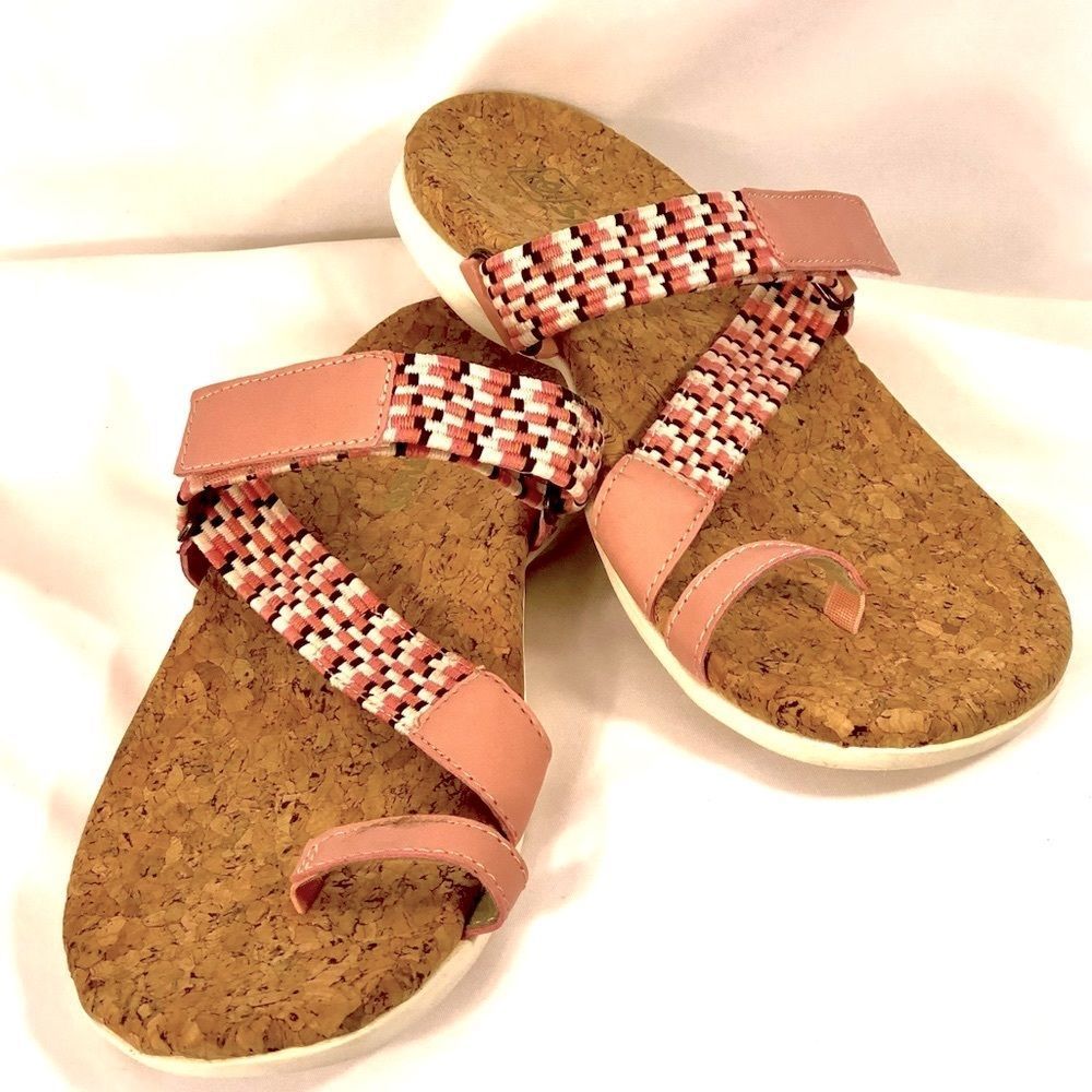NWOB Orthotic Pink Strappy Spenco Island Sandal | Sz 8.5W |